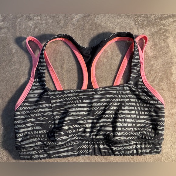 lululemon athletica Other - lululemon athletica Black & Pink Strappy Sports Bikini Top